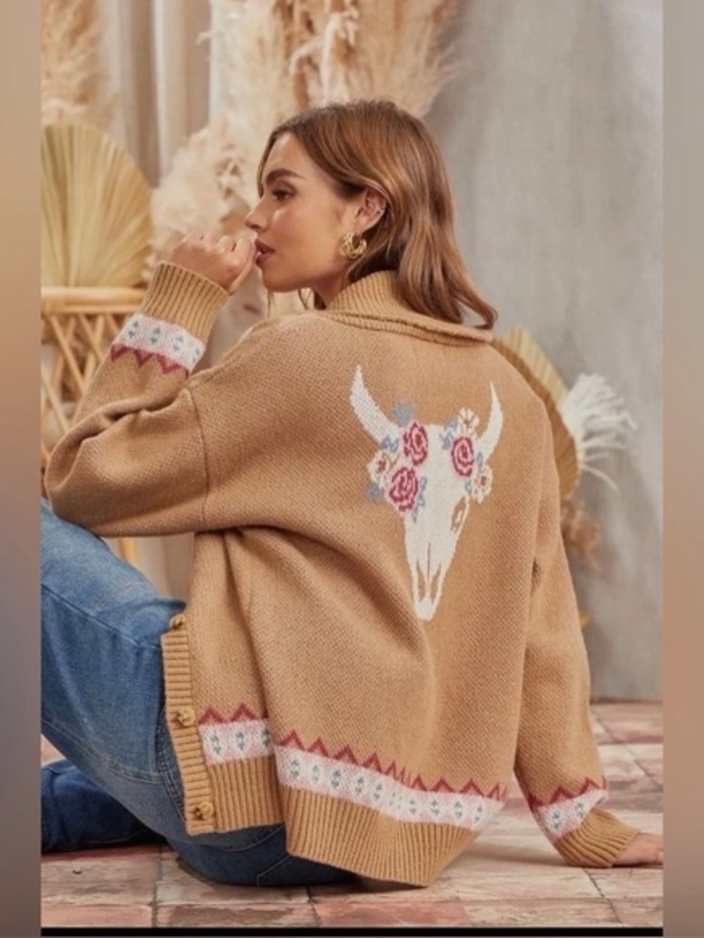 Savanna James Western Grandma Cardigan, VGUC, Size M
